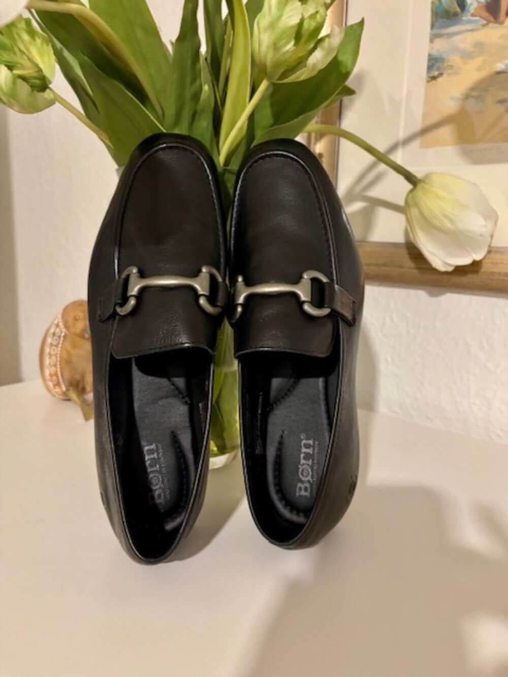 Born Women's Leyla, Size 8, Black Italian Leather